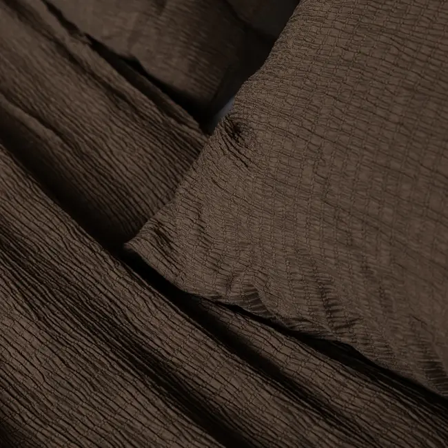 Easy dekbed zonder overtrek inclusief kussensloop - Mousseline - Chocolade bruin