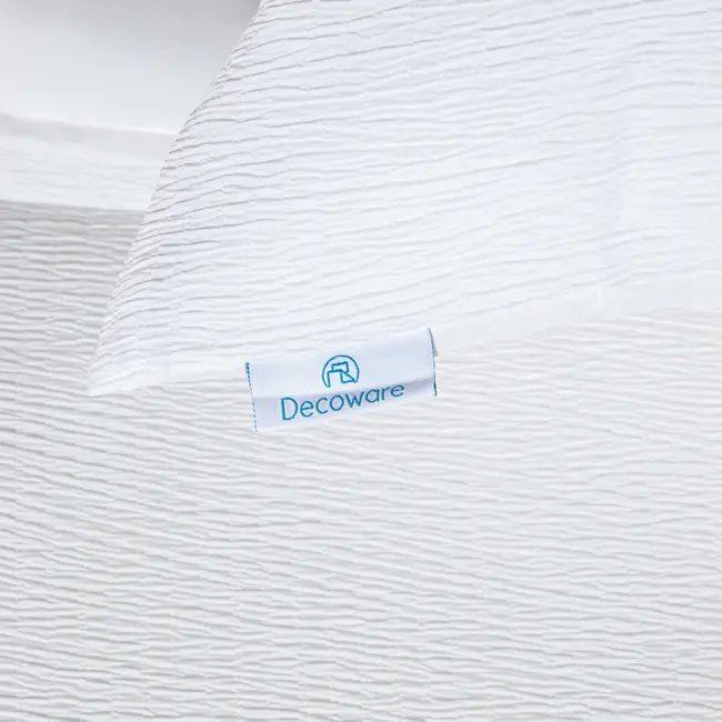 Easy dekbed zonder overtrek inclusief kussensloop - Mousseline - wit