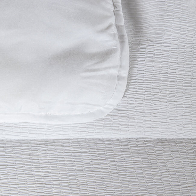 Easy dekbed zonder overtrek inclusief kussensloop - Mousseline - wit