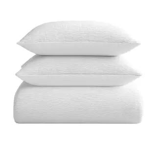 .Decoware® Easy dekbed zonder overtrek inclusief kussensloop - Mousseline - wit