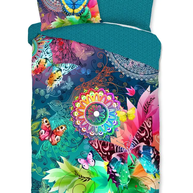 HiP dekbedovertrek Parada - katoen satijn - mandala en vlinders