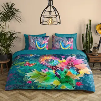 HiP HiP dekbedovertrek Parada - katoen satijn - mandala en vlinders
