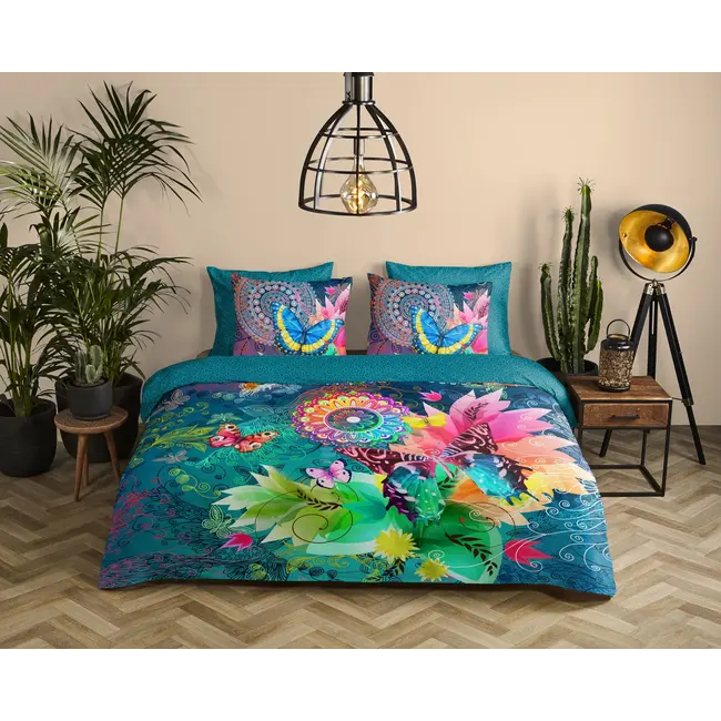 Katoensatijn dekbedovertrek Parada