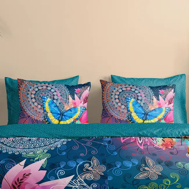 HiP dekbedovertrek Parada - katoen satijn - mandala en vlinders