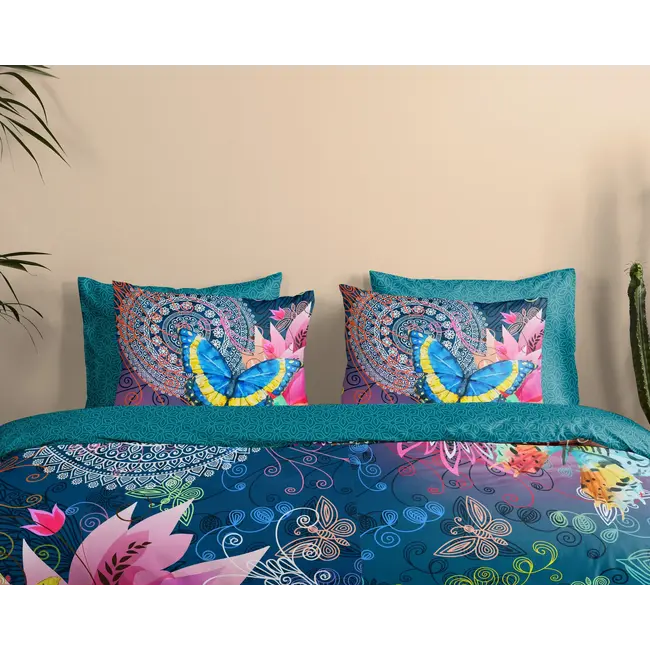 Katoensatijn dekbedovertrek Parada