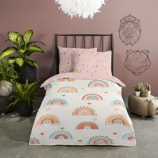 Good Morning Peuterbed dekbedovertrek Louie - katoen -120x150 + 60x70 cm