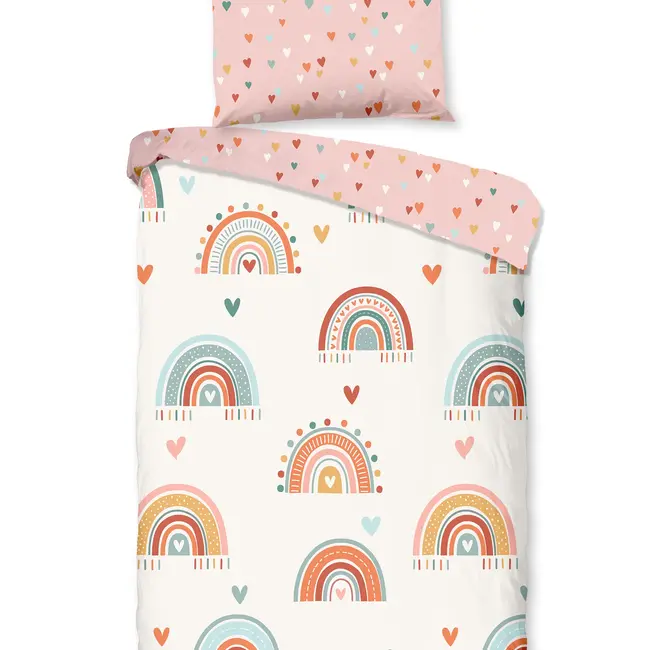 Ledikant dekbedovertrek Louie - katoen - 100x135 + 40x60 cm