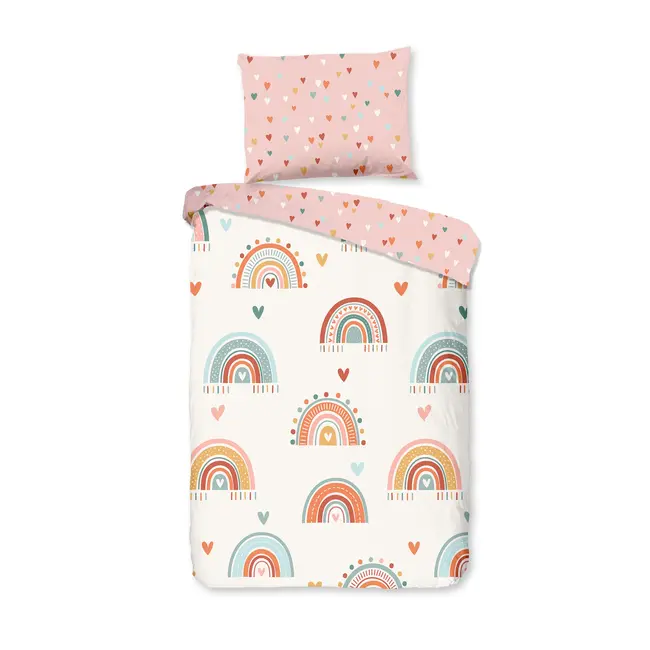 Ledikant dekbedovertrek Louie - katoen - 100x135 + 40x60 cm