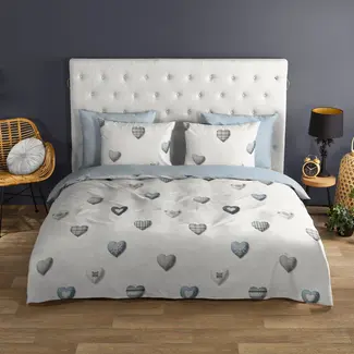 Good Morning Katoen dekbedovertrek Juhvo - hartjes