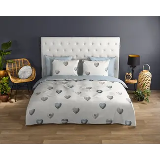 Good Morning Katoen dekbedovertrek Juhvo - hartjes