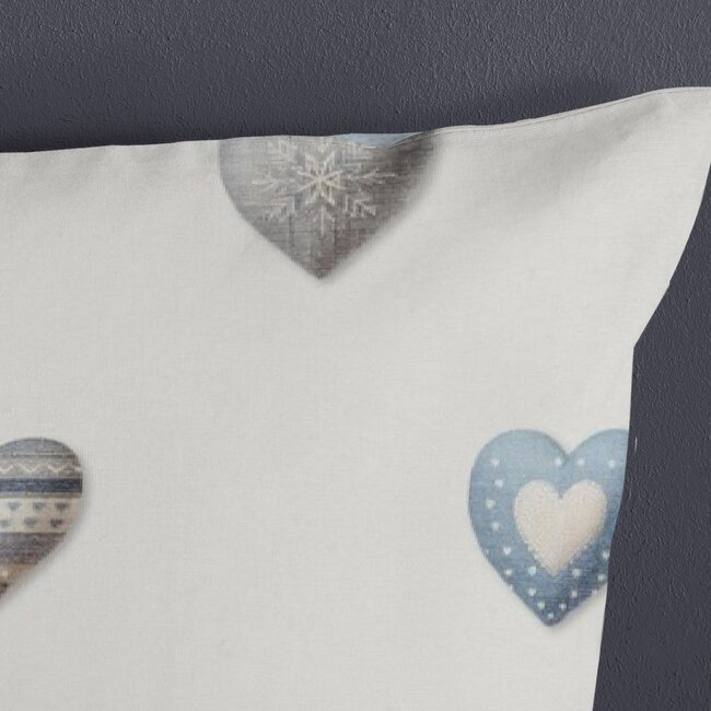 Katoen dekbedovertrek Juhvo - hartjes