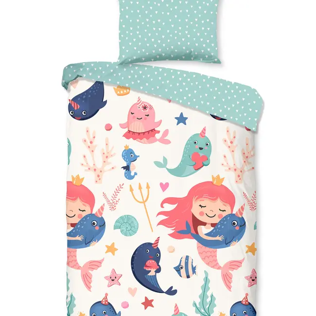 Kinderdekbedovertrek Silvie - katoen - 140x220 + 60x70 cm