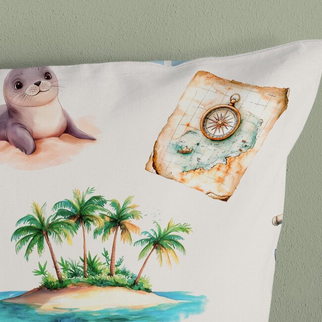 Kinderdekbedovertrek Capi - katoen - eenpersoons (140x220 + 60x70 cm)