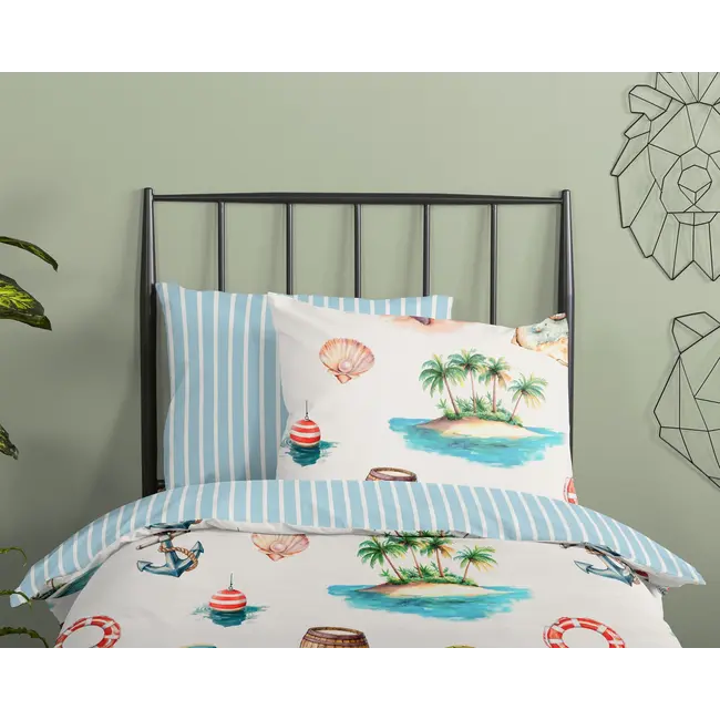 Peuter dekbedovertrek Capi - katoen - 120x150 + 60x70 cm