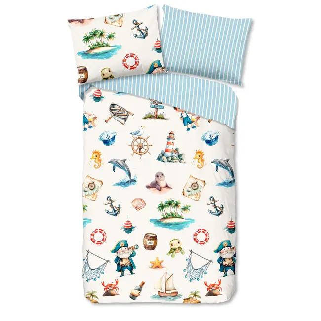 Peuter dekbedovertrek Capi - katoen - 120x150 + 60x70 cm