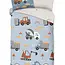 Kinder dekbedovertrek Mack - katoen - eenpersoons (140x220 + 60x70 cm)