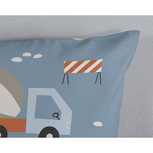 kinderdekbedovertrek Mack - katoen - eenpersoons (140x220 + 60x70 cm)