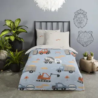 Good Morning Ledikant  dekbedovertrek Mack - katoen - 100x135 + 40x60 cm