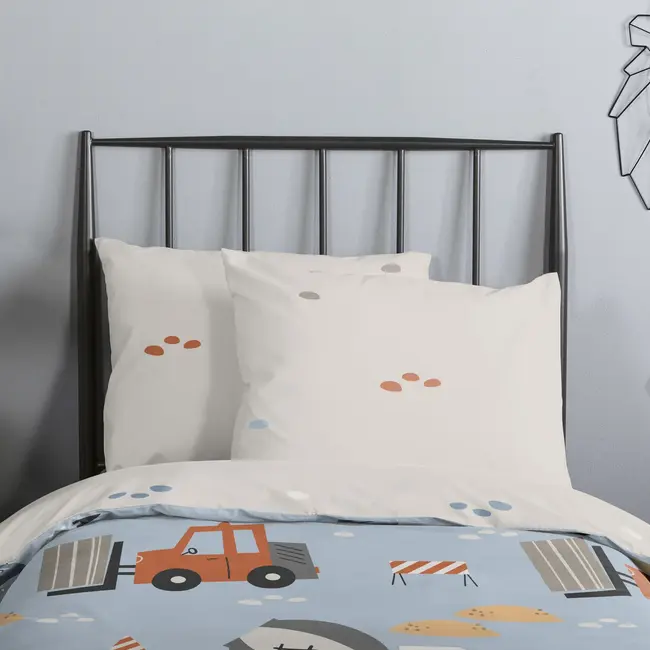 Ledikant  dekbedovertrek Mack - katoen - 100x135 + 40x60 cm