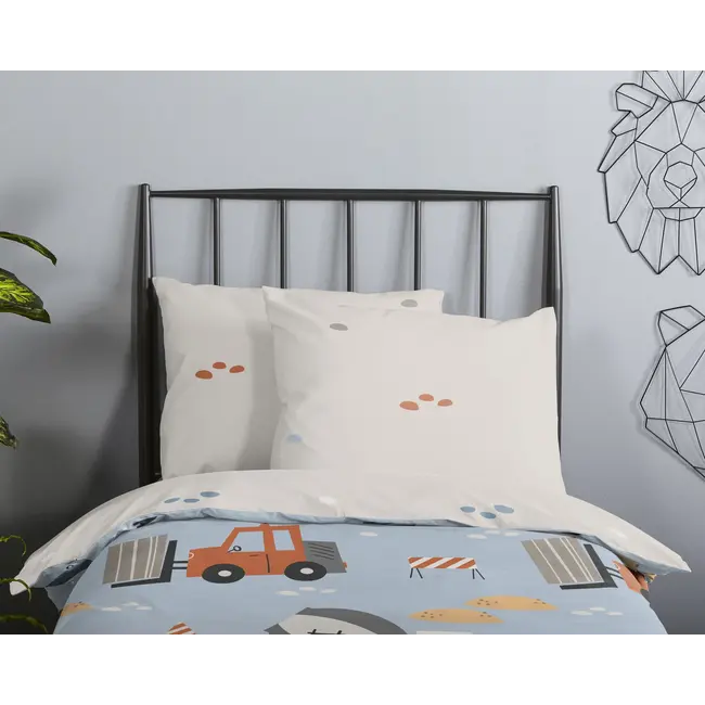 Ledikant  dekbedovertrek Mack - katoen - 100x135 + 40x60 cm