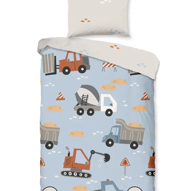 Ledikant  dekbedovertrek Mack - katoen - 100x135 + 40x60 cm