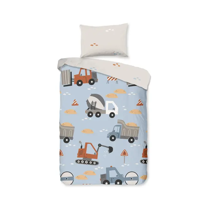 Ledikant  dekbedovertrek Mack - katoen - 100x135 + 40x60 cm