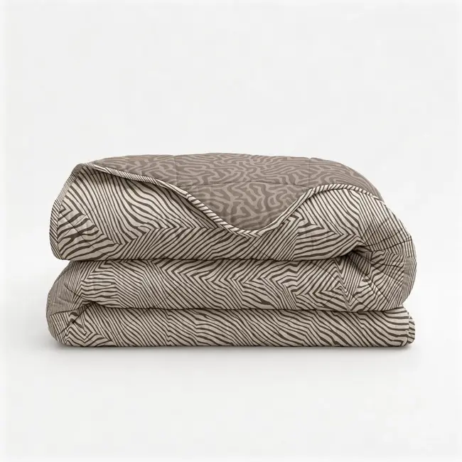 Lazy dekbed zonder overtrek Solitude incl. kussensloop - Taupe