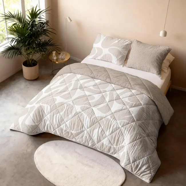 Lazy dekbed zonder overtrek Drifty incl. kussensloop - zand