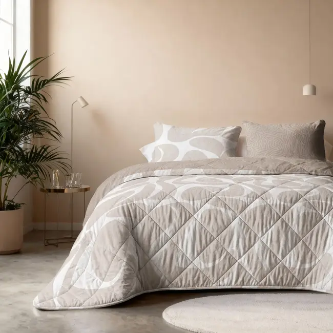 Lazy dekbed zonder overtrek Drifty incl. kussensloop - zand