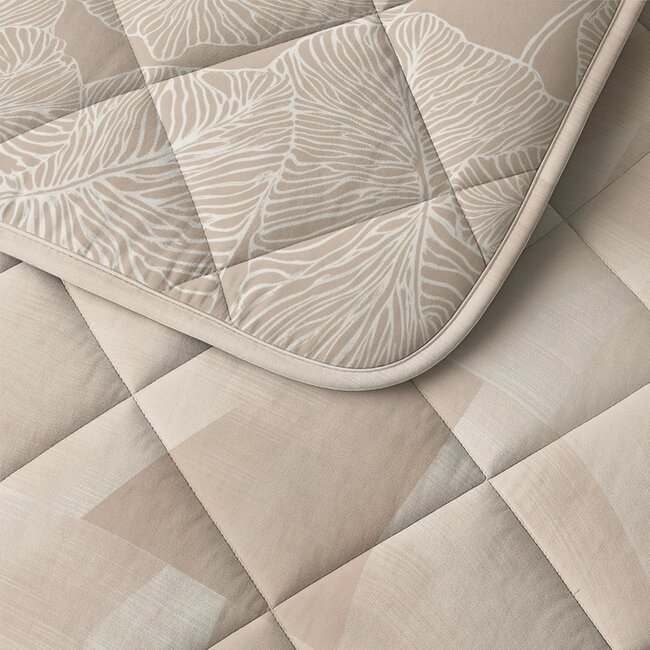 Lazy dekbed zonder overtrek Warm Triangles incl. kussensloop - zand