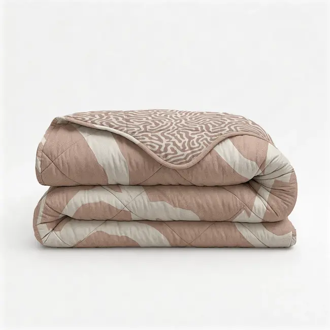 Lazy dekbed zonder overtrek Shapes  incl. kussensloop - zand