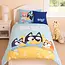 Katoen kinderdekbedovertrek Bluey, Bandit & Bingo - katoen - eenpersoons (140x200 + 65x65 cm)