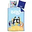 Katoen kinderdekbedovertrek Bluey, Bandit & Bingo - katoen - eenpersoons (140x200 + 65x65 cm)