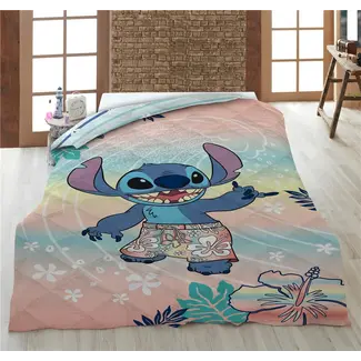 Lilo & Stitch Kinder dekbed zonder overtrek Stitch Bermuda - eenpersoons (140x200 cm)