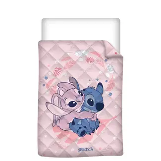 Lilo & Stitch Kinder dekbed zonder overtrek Stitch & Angel Cuddle - eenpersoons (140x200 cm)