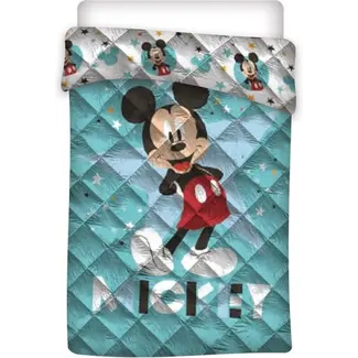 Mickey Mouse Kinderdekbed zonder overtrek Mickey Mouse - Happy - 1-persoons (140x200 cm)