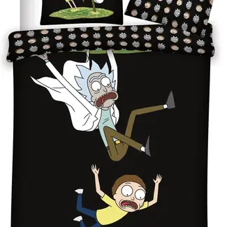 Rick & Morty dekbedovertrek - katoen - 1-persoons (140x200 + 65x65 cm)