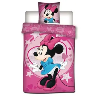 Mickey Mouse Dekbedovertrek Minnie Mouse Stars - microvezel - 1-persoons (140x200 + 63x63 cm)
