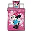 Dekbedovertrek Minnie Mouse Stars - microvezel - 1-persoons (140x200 + 63x63 cm)