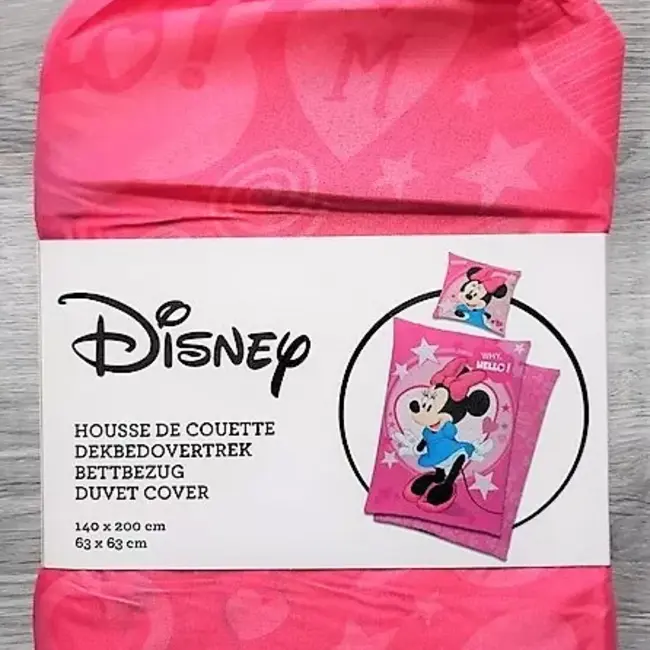 Dekbedovertrek Minnie Mouse Stars - microvezel - 1-persoons (140x200 + 63x63 cm)