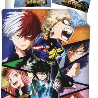 My Hero Academia dekbedovertrek - microvezel - 1-persoons (140x200 + 65x65 cm)