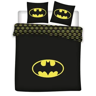 Batman Dekbedovertrek Batman logo - microvezel - lits-jumeaux (240x220 + 2st 65x65 cm)