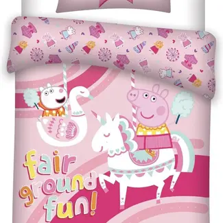 Peppa Pig Dekbedovertrek Unicorn - katoen - 140x200 + 65x65 cm