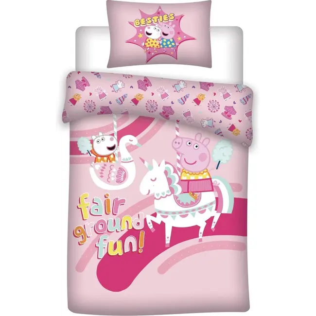 Dekbedovertrek Unicorn - katoen - 140x200 + 65x65 cm