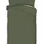 Hotelstreep dekbedovertrek - olijfgroen - katoensatijn