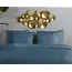 Hotelstreep dekbedovertrek - denim blauw - katoensatijn