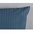 Hotelstreep dekbedovertrek - denim blauw - katoensatijn
