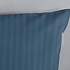 Ledikant dekbedovertrek streep - denim blauw - katoensatijn