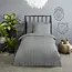 Descanso Peuterbed dekbedovertrek streep - grijs - katoesatijn - 120x150 x 60x70 cm