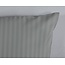 Peuterbed dekbedovertrek streep - grijs - katoesatijn - 120x150 x 60x70 cm